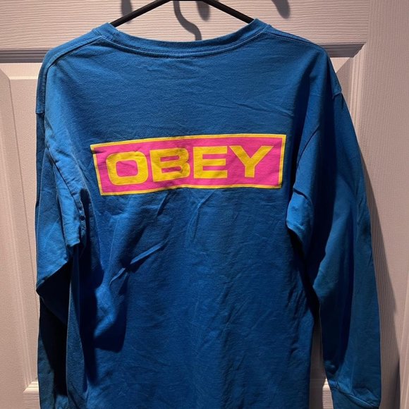 Dark Blue And Pink/Yellow Obey - Picture 4 of 4